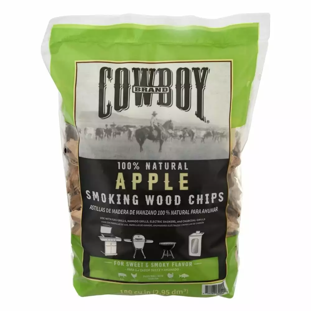 Cowboy Charcoal Grilling Fuels Apple 180 Cubic Inch(Es) Wood Chips 1 Cowboy Charcoal Grilling Fuels Apple 180 Cubic Inch(Es) Wood Chips