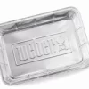 Weber Grilling Tools & Accessories 10-Pack 13.125-in L x 9.125-in W Disposable Aluminum Foil Grill Drip Pan