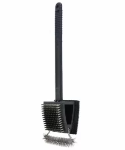 Mr. Bar-B-Q Grill Brushes & Cleaning Blocks Plastic 18-in Grill Brush and Scouring Pad