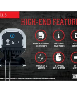 Weber Grilling Tools & Accessories iGrill Digital Leave Bluetooth Compatibility Meat Thermometer -Mmaster Outlet Shop 08054964