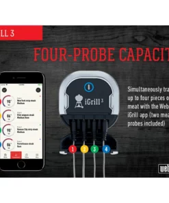 Weber Grilling Tools & Accessories iGrill Digital Leave Bluetooth Compatibility Meat Thermometer -Mmaster Outlet Shop 08054965