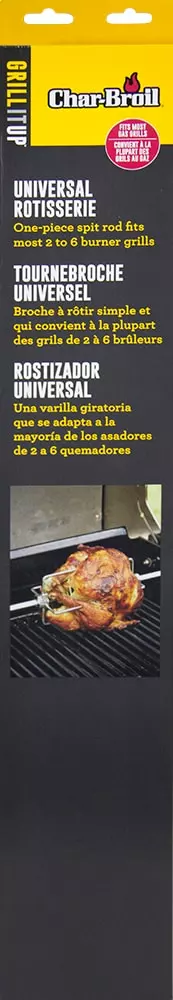 Char-Broil Grilling Tools & Accessories 26.7-in Steel Grill Rotisserie 9 Char-Broil Grilling Tools & Accessories 26.7-in Steel Grill Rotisserie - Image 9