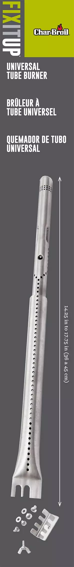 Char-Broil Grill Replacement Parts 17.75-in Adjustable Stainless Steel Tube Burner 6 Char-Broil Grill Replacement Parts 17.75-in Adjustable Stainless Steel Tube Burner - Image 6