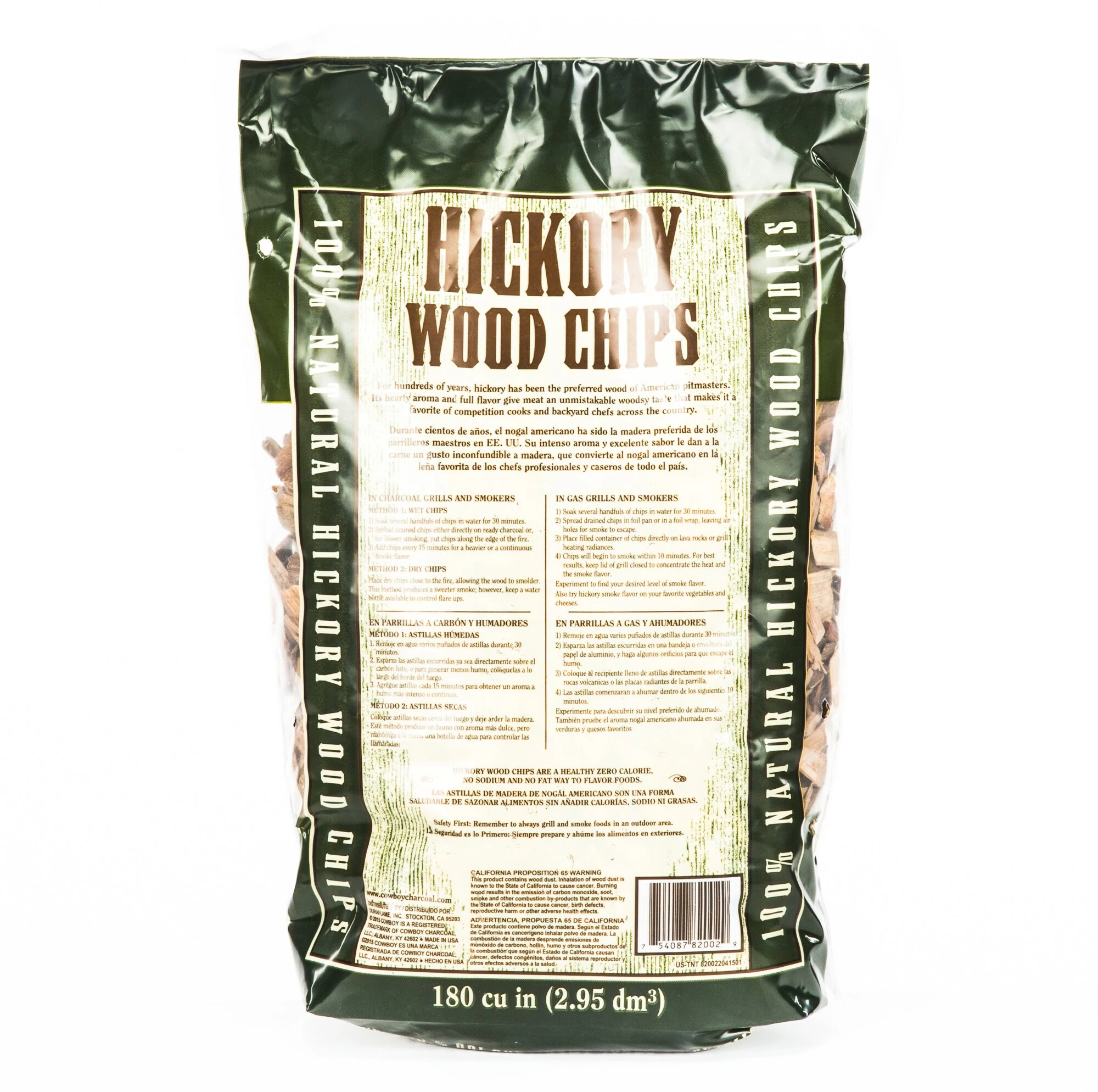 Cowboy Charcoal Grilling Fuels Hickory 180 Cubic Inch(Es) Wood Chips 4 Cowboy Charcoal Grilling Fuels Hickory 180 Cubic Inch(Es) Wood Chips - Image 4