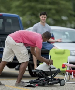 Weber Grilling Tools & Accessories Black Thermoset Plastic Folding Grill Cart -Mmaster Outlet Shop 08746584 scaled