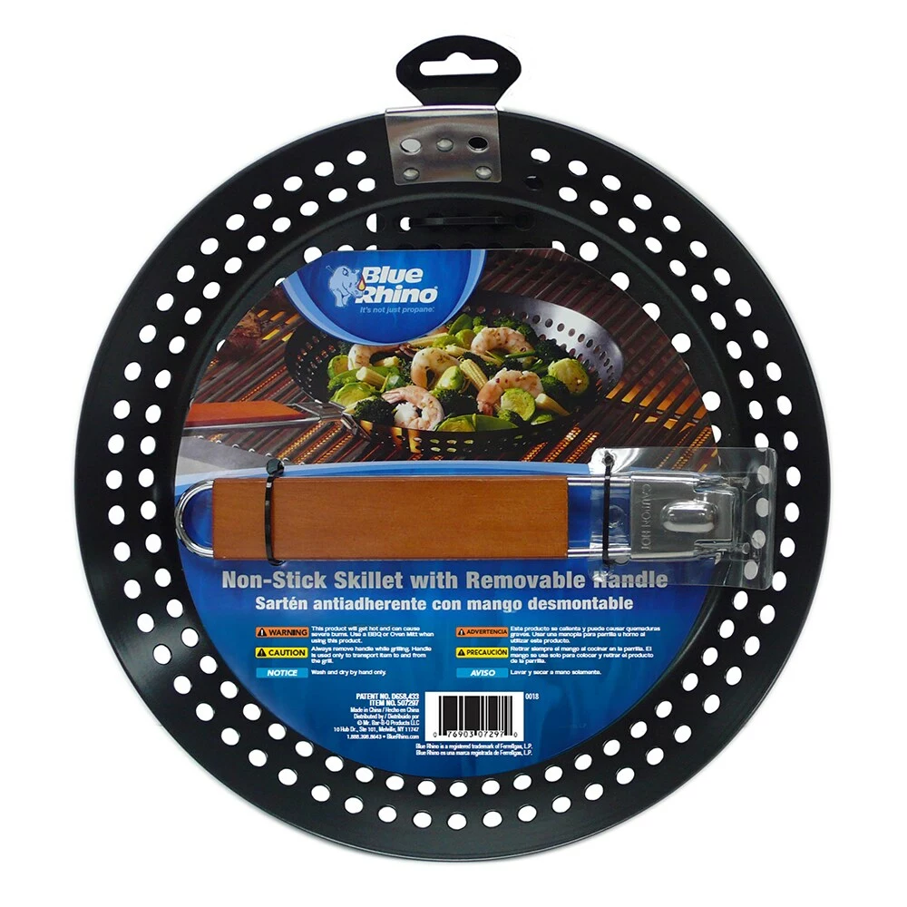 Blue Rhino Grilling Tools & Accessories Steel Non-Stick Grill Pan 4 Blue Rhino Grilling Tools & Accessories Steel Non-Stick Grill Pan - Image 4