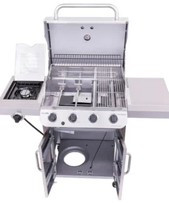 Char-Broil Grills Performance Stainless 4-Burner Liquid Propane Gas Grill with 1 Side Burner -Mmaster Outlet Shop 08806682