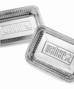 Weber Grilling Tools & Accessories 10-Pack 8.6-in L x 6-in W Disposable Aluminum Foil Grill Drip Pan