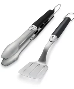 Weber Grilling Tools & Accessories 2-Pack Stainless Steel Tool Set
