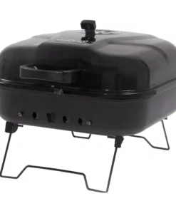 Mr. Bar-B-Q Grills Portable charcoal grill 206-sq in Black/Porcelain Coated Portable Charcoal Grill