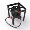 LoCo COOKERS Turkey Fryers, Cookers, & Pots Loco-HPFryer Stand 13.582-in 1-Burner Propane 20-lb Cylinder Manual Ignition Black Outdoor Burner