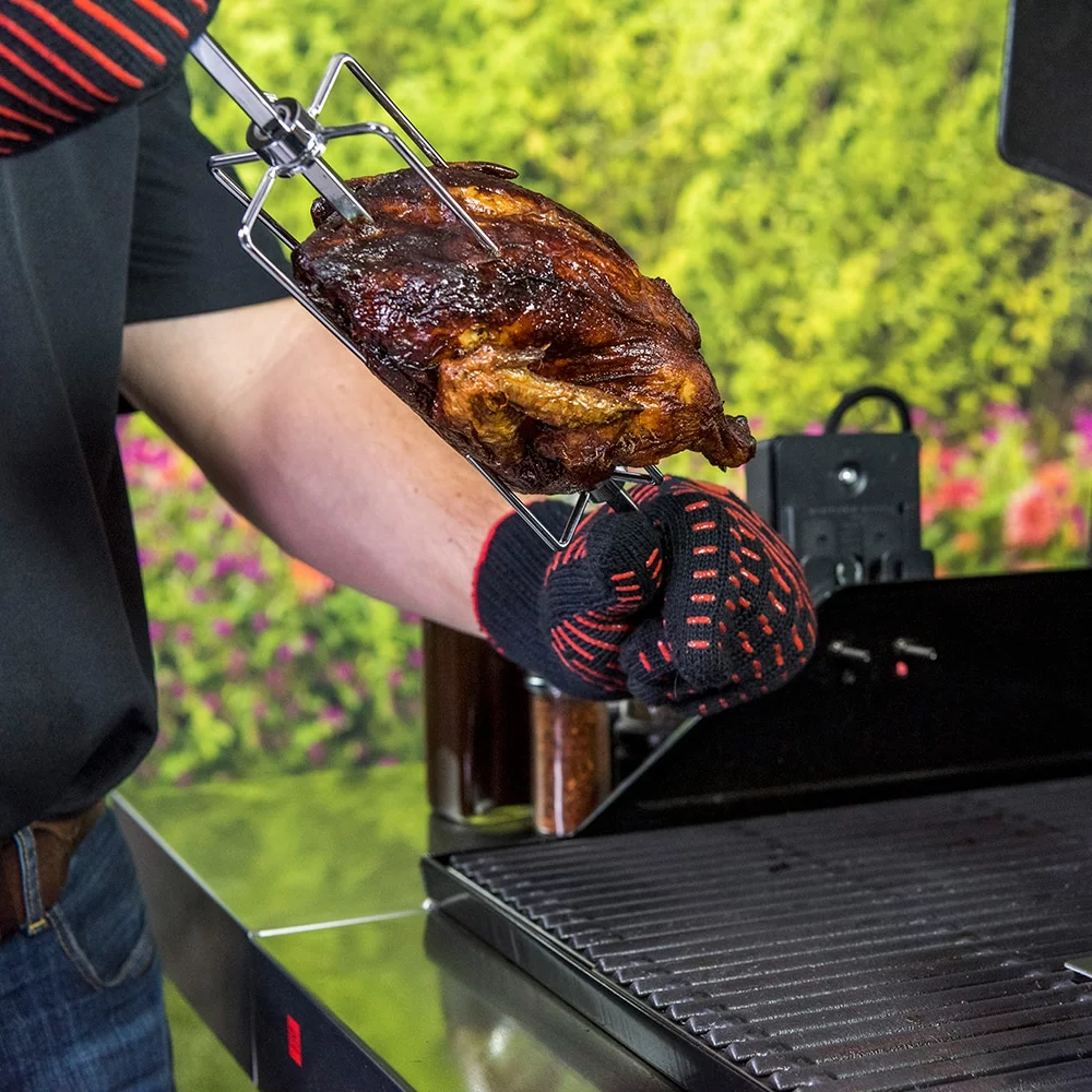 Char-Broil Grilling Tools & Accessories 26.7-in Steel Grill Rotisserie 6 Char-Broil Grilling Tools & Accessories 26.7-in Steel Grill Rotisserie - Image 6