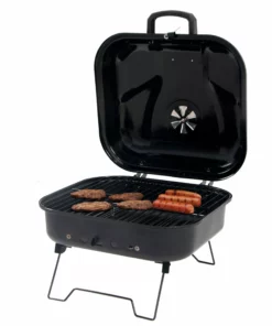 Mr. Bar-B-Q Grills Portable charcoal grill 206-sq in Black/Porcelain Coated Portable Charcoal Grill -Mmaster Outlet Shop 10252085 scaled
