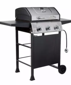 Blue Rhino Grills Black and Silver/Porcelain and Stainless Steel 3-Burner Liquid Propane Gas Grill -Mmaster Outlet Shop 10265195