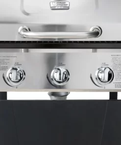 Blue Rhino Grills Black and Silver/Porcelain and Stainless Steel 3-Burner Liquid Propane Gas Grill -Mmaster Outlet Shop 10265196