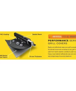 Char-Broil Grilling Tools & Accessories Performance 52-in W x 38-in H Black Gas Grill Cover -Mmaster Outlet Shop 10367350