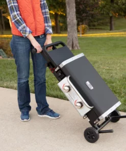 Blue Rhino Grills Razor Griddle Black and Silver/Powder Coated 2-Burner Liquid Propane Gas Grill -Mmaster Outlet Shop 11908470 scaled