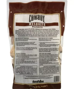 Cowboy Charcoal Grilling Fuels Cowboy Mesquite Wood Chunks, 600 cu in -Mmaster Outlet Shop 12039014
