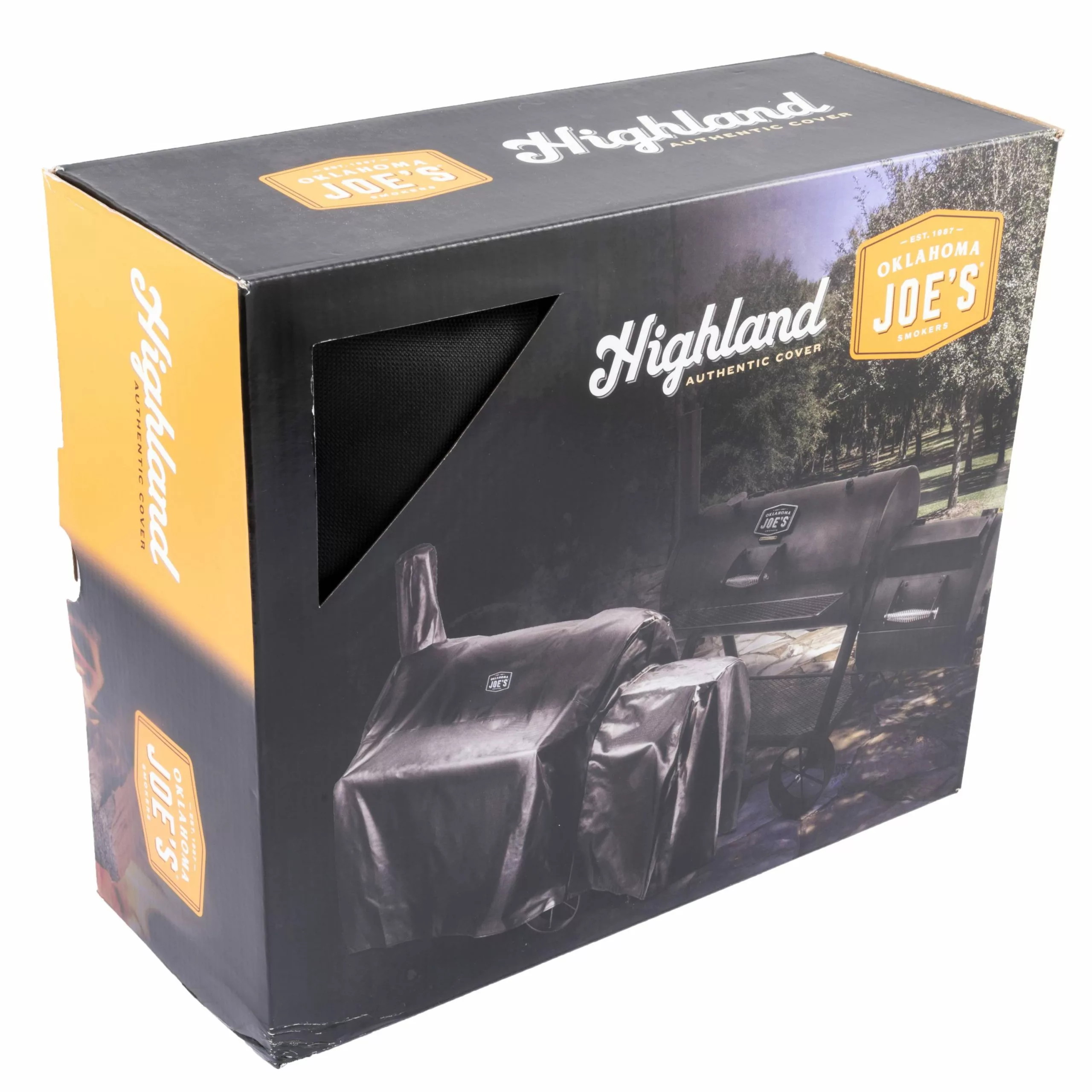 Oklahoma Joe's Grilling Tools & Accessories Highland 58.5-in W x 47.25-in H Black Horizontal Smoker Cover 4 Oklahoma Joe's Grilling Tools & Accessories Highland 58.5-in W x 47.25-in H Black Horizontal Smoker Cover - Image 4