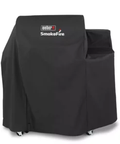Weber Grilling Tools & Accessories SmokeFire EX4 24inches 29-in W x 44.5-in H Black Charcoal Grill Cover
