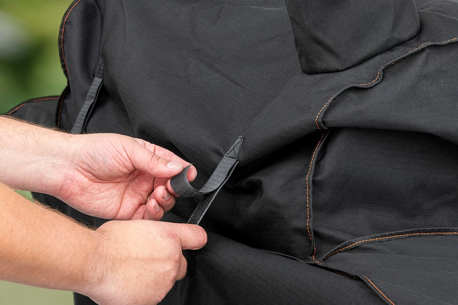 Oklahoma Joe's Grilling Tools & Accessories Rider DLX 55-in W x 49-in H Black Horizontal Smoker Cover 5 Oklahoma Joe's Grilling Tools & Accessories Rider DLX 55-in W x 49-in H Black Horizontal Smoker Cover - Image 5