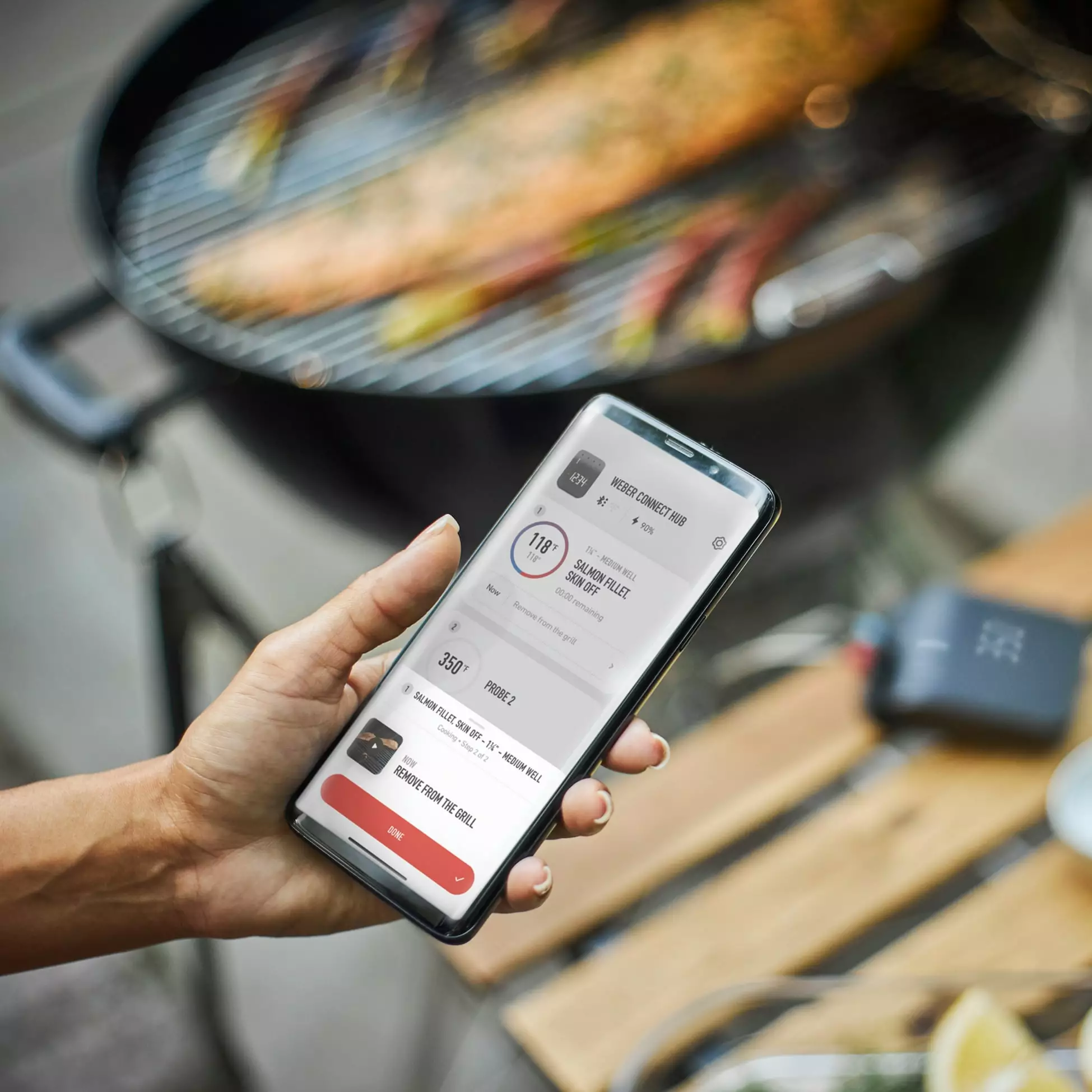 Weber Grilling Tools & Accessories Connect Smart Grilling Hub Digital Probe Bluetooth Compatibility Meat Thermometer 7 Weber Grilling Tools & Accessories Connect Smart Grilling Hub Digital Probe Bluetooth Compatibility Meat Thermometer - Image 7