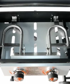 Blue Rhino Grills Razor Griddle Black and Silver/Powder Coated 2-Burner Liquid Propane Gas Grill -Mmaster Outlet Shop 15582329 scaled