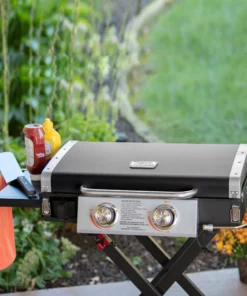 Blue Rhino Grills Razor Griddle Black and Silver/Powder Coated 2-Burner Liquid Propane Gas Grill -Mmaster Outlet Shop 15582332 scaled