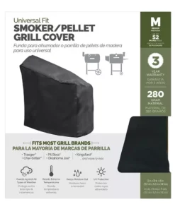 Universal Grilling Tools & Accessories 52-in W x 45-in H Black Charcoal Grill Cover -Mmaster Outlet Shop 15673088