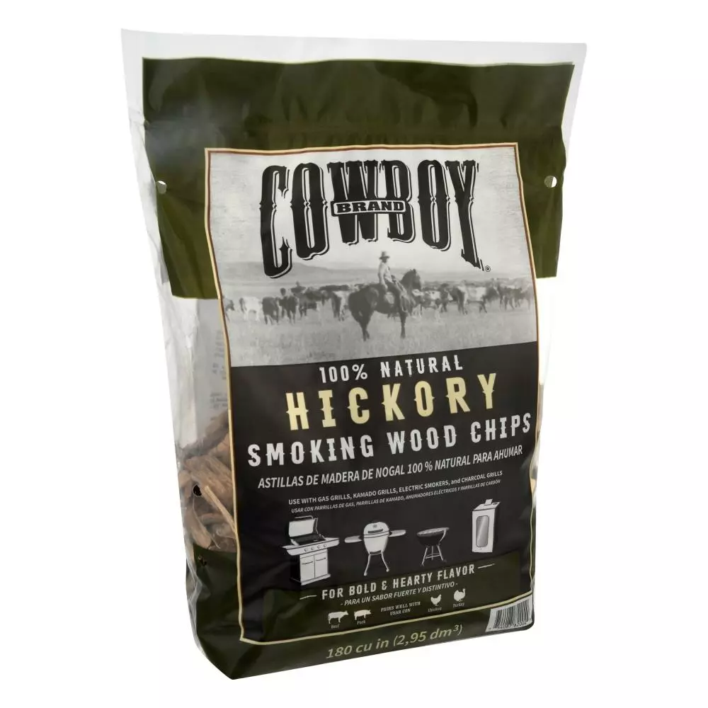 Cowboy Charcoal Grilling Fuels Hickory 180 Cubic Inch(Es) Wood Chips 7 Cowboy Charcoal Grilling Fuels Hickory 180 Cubic Inch(Es) Wood Chips - Image 7