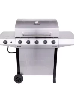 Char-Broil Grills Performance Silver 5-Burner Liquid Propane Gas Grill with 1 Side Burner