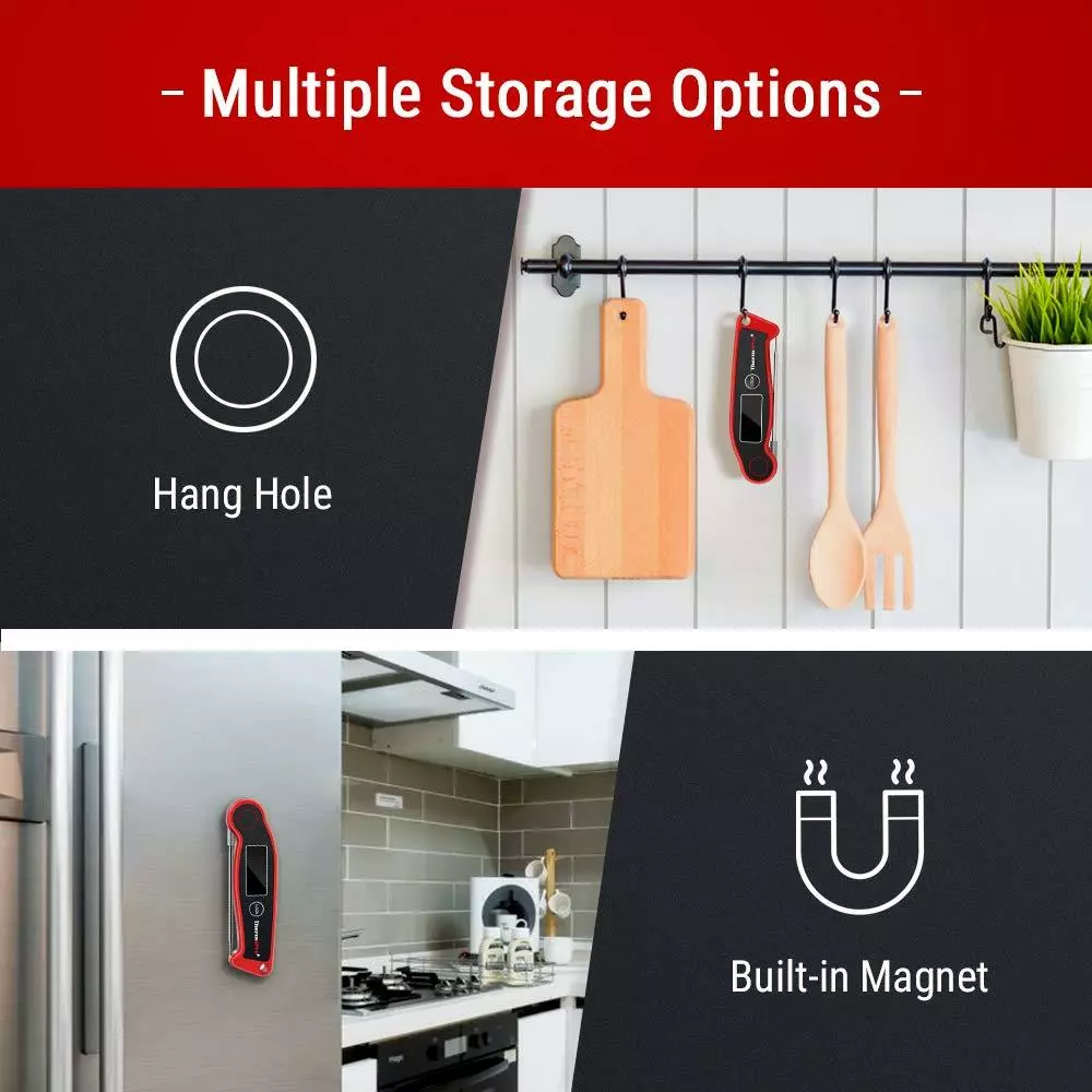 ThermoPro Grill Thermometers Thermocouple Rectangle Grill Thermometer 5 ThermoPro Grill Thermometers Thermocouple Rectangle Grill Thermometer - Image 5