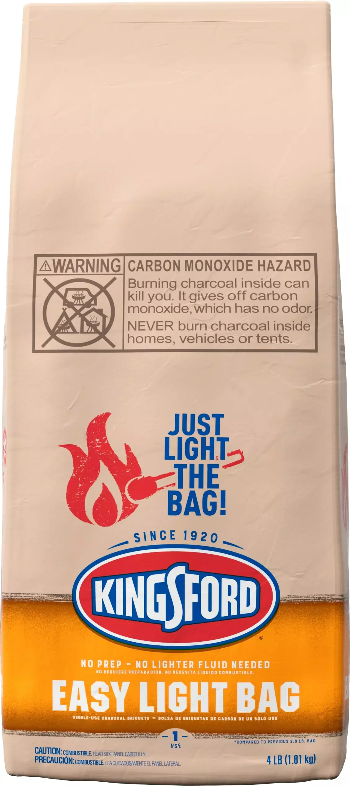 Kingsford Charcoal & Accessories Easy Light 4-lb Charcoal Briquettes 1 Kingsford Charcoal & Accessories Easy Light 4-lb Charcoal Briquettes