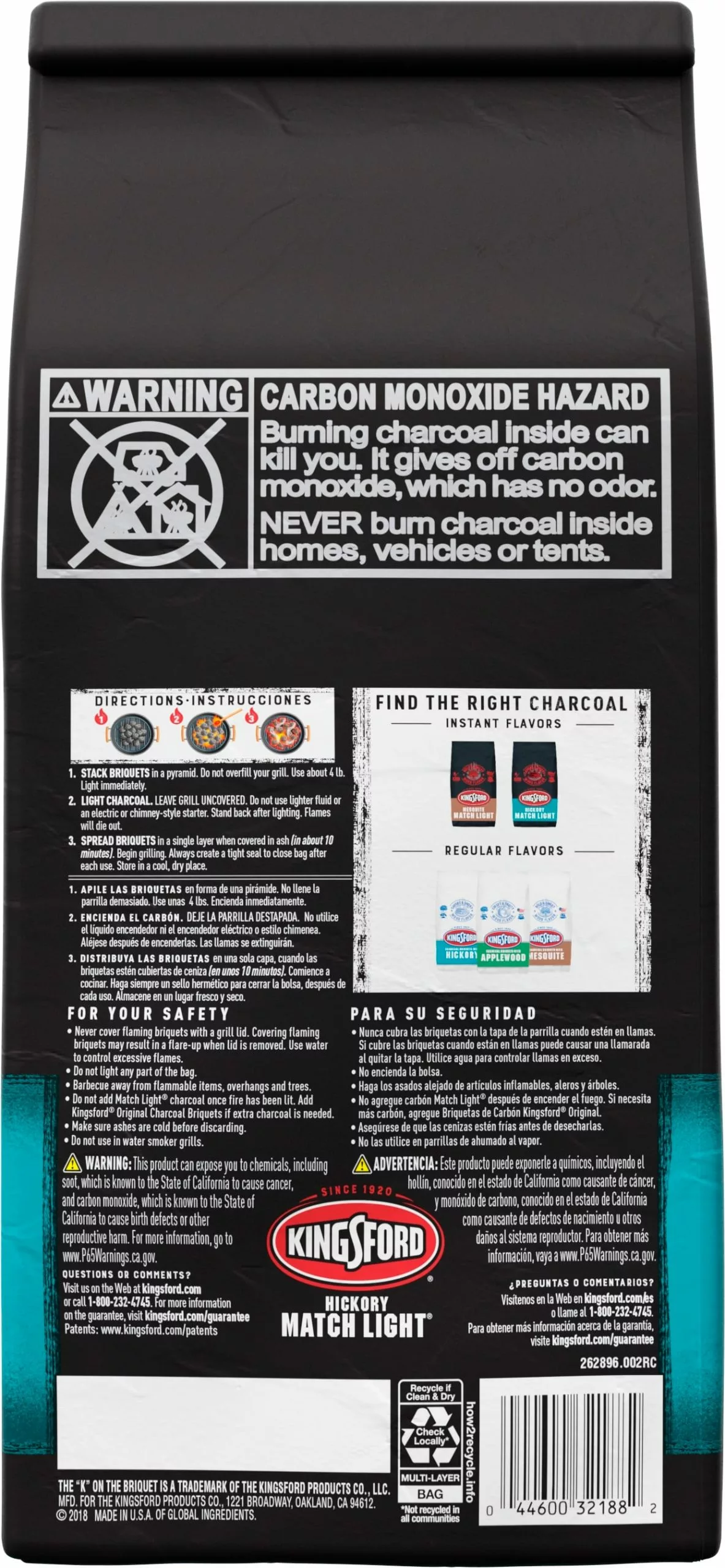Kingsford Grilling Fuels Match Light 4-lb Hickory Charcoal Briquettes 2 Kingsford Grilling Fuels Match Light 4-lb Hickory Charcoal Briquettes - Image 2