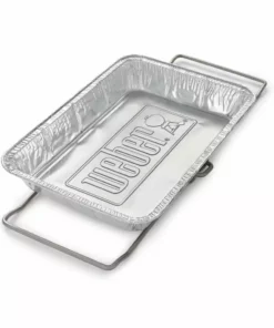 Weber Grilling Tools & Accessories SmokeFire 1.28-in x 7.62-in W Disposable Aluminum Grill Drip Pan