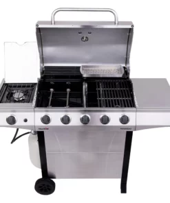 Char-Broil Grills Performance Silver 5-Burner Liquid Propane Gas Grill with 1 Side Burner -Mmaster Outlet Shop 17751005