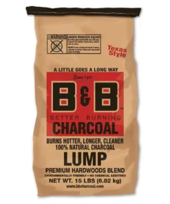 B&B Charcoal Grilling Fuels Natural lump charcoal 15-lb Lump Charcoal