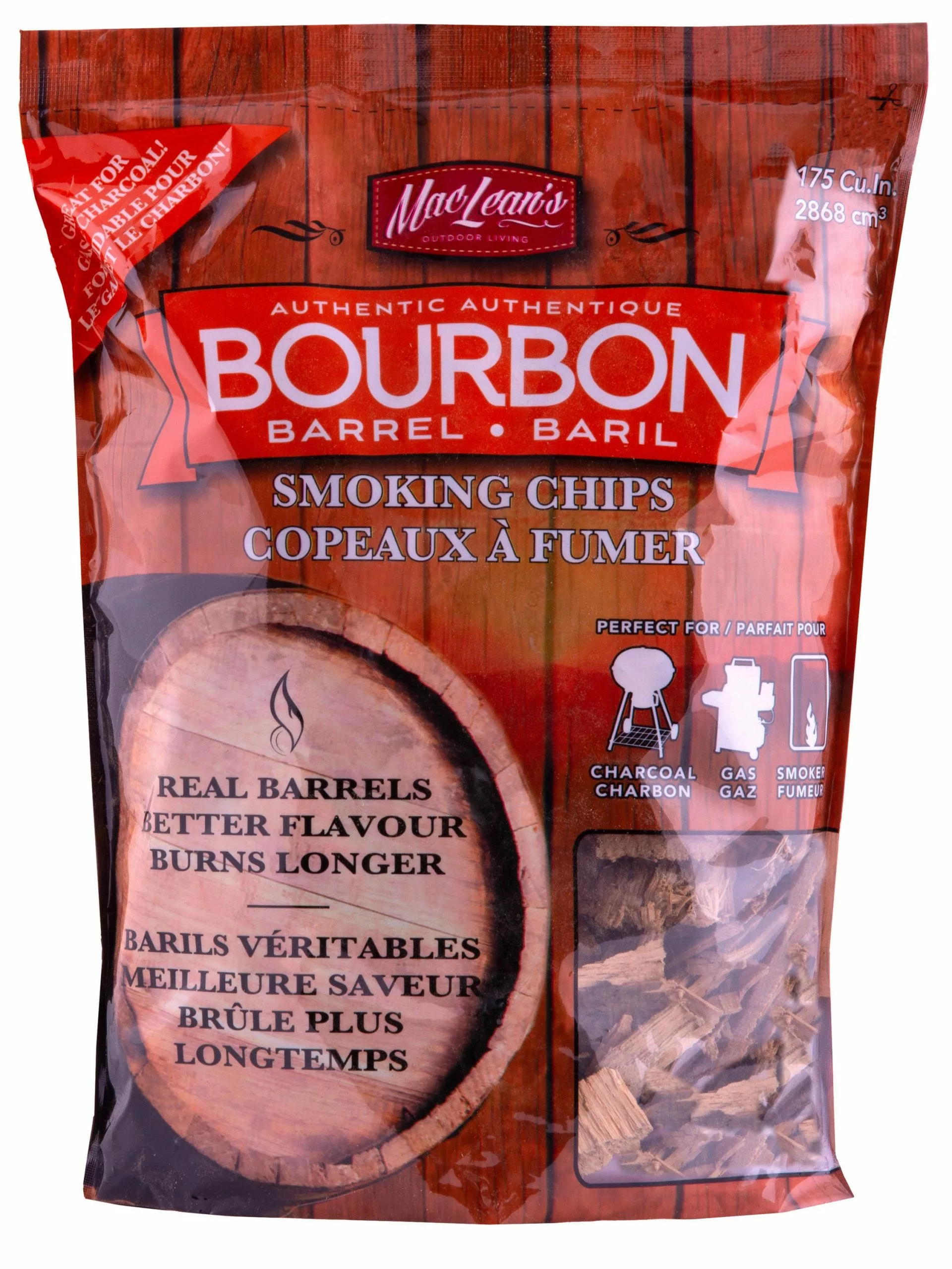 MacLean's Grilling Fuels Liquor 175 Cubic Inch(Es) Wood Chips 1 MacLean's Grilling Fuels Liquor 175 Cubic Inch(Es) Wood Chips