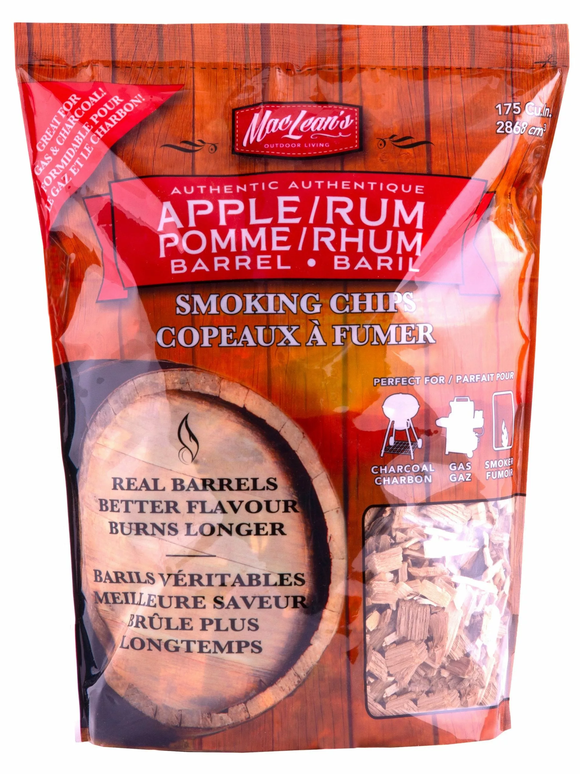 MacLean's Grilling Fuels Blended Variety 175 Cubic Inch(Es) Wood Chips 1 MacLean's Grilling Fuels Blended Variety 175 Cubic Inch(Es) Wood Chips