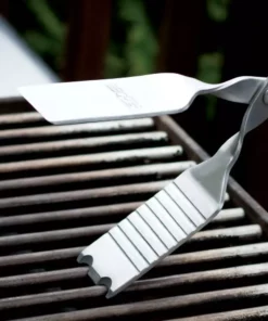 BBQ Croc Grilling Tools & Accessories 3 in 1 Barbecue Tool, 18 in. Blue Aluminum Scissor-style Tongs -Mmaster Outlet Shop 42550228