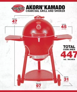 Char-Griller Grills AKORN; 20-in W Black Kamado Charcoal Grill -Mmaster Outlet Shop 42691833