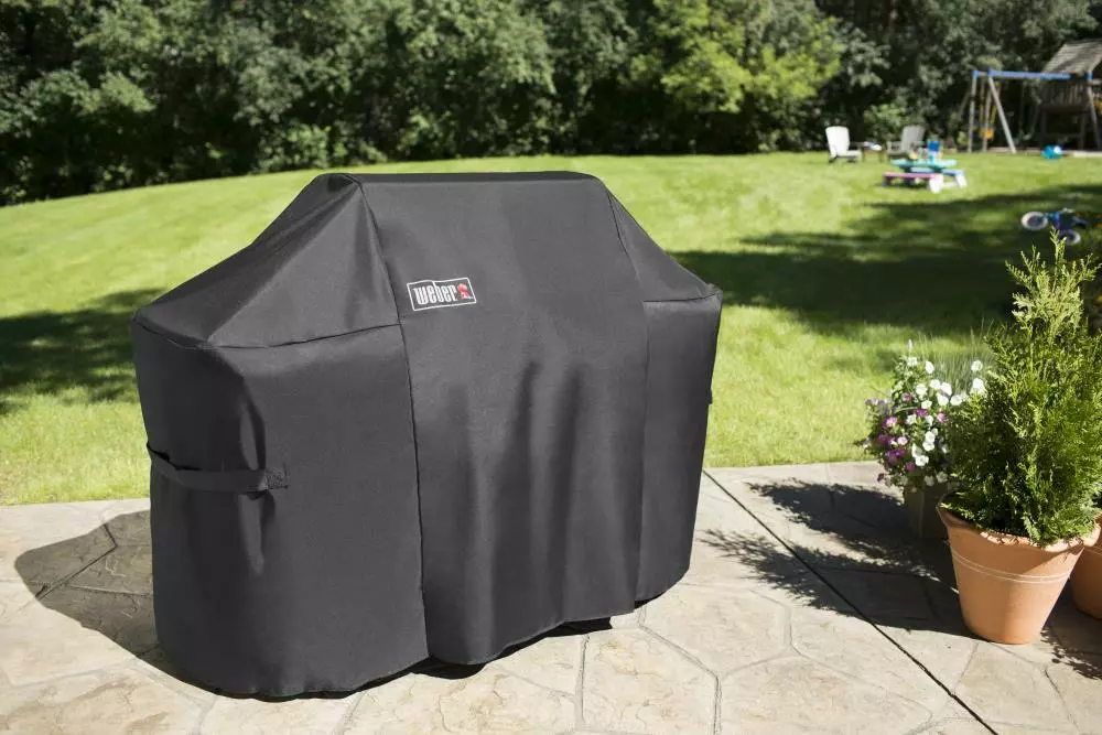 Weber Grilling Tools & Accessories 26.8-in W x 47-in H Black Gas Grill Cover 3 Weber Grilling Tools & Accessories 26.8-in W x 47-in H Black Gas Grill Cover - Image 3