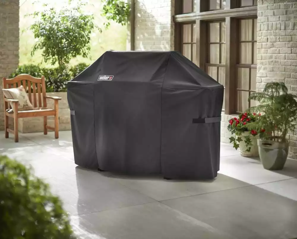 Weber Grilling Tools & Accessories 26.8-in W x 47-in H Black Gas Grill Cover 4 Weber Grilling Tools & Accessories 26.8-in W x 47-in H Black Gas Grill Cover - Image 4