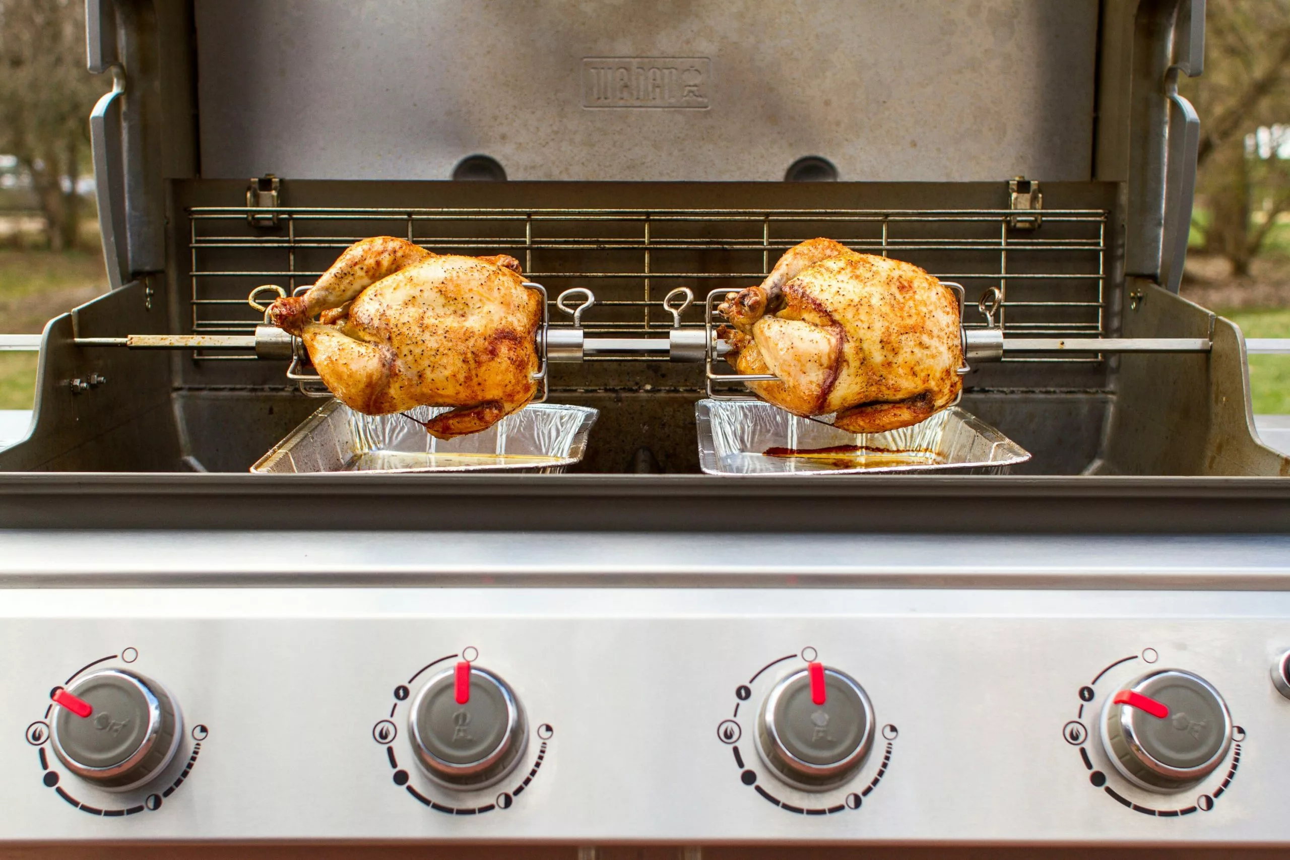 Weber Grilling Tools & Accessories 55.7-in Stainless Steel Grill Rotisserie 2 Weber Grilling Tools & Accessories 55.7-in Stainless Steel Grill Rotisserie - Image 2