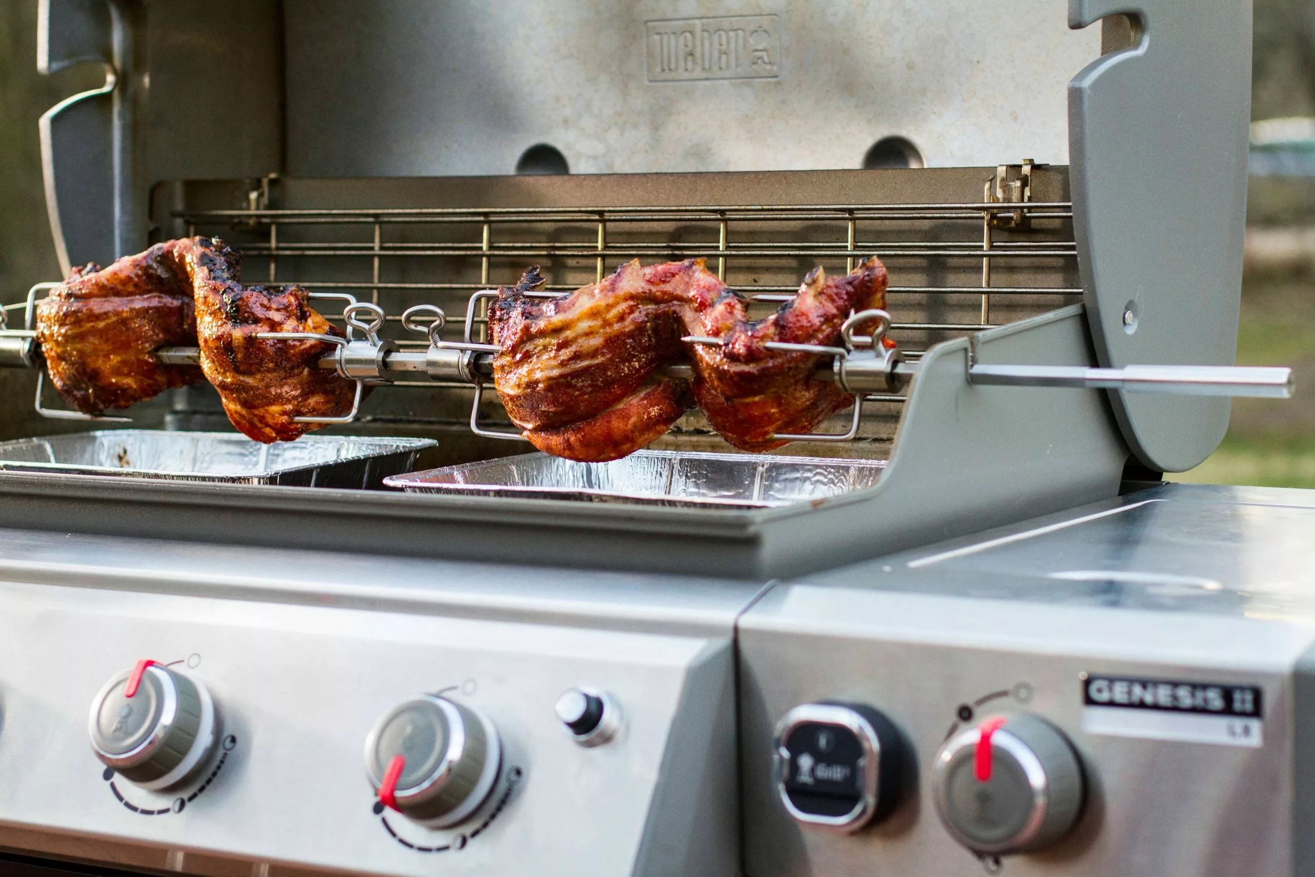 Weber Grilling Tools & Accessories 55.7-in Stainless Steel Grill Rotisserie 3 Weber Grilling Tools & Accessories 55.7-in Stainless Steel Grill Rotisserie - Image 3