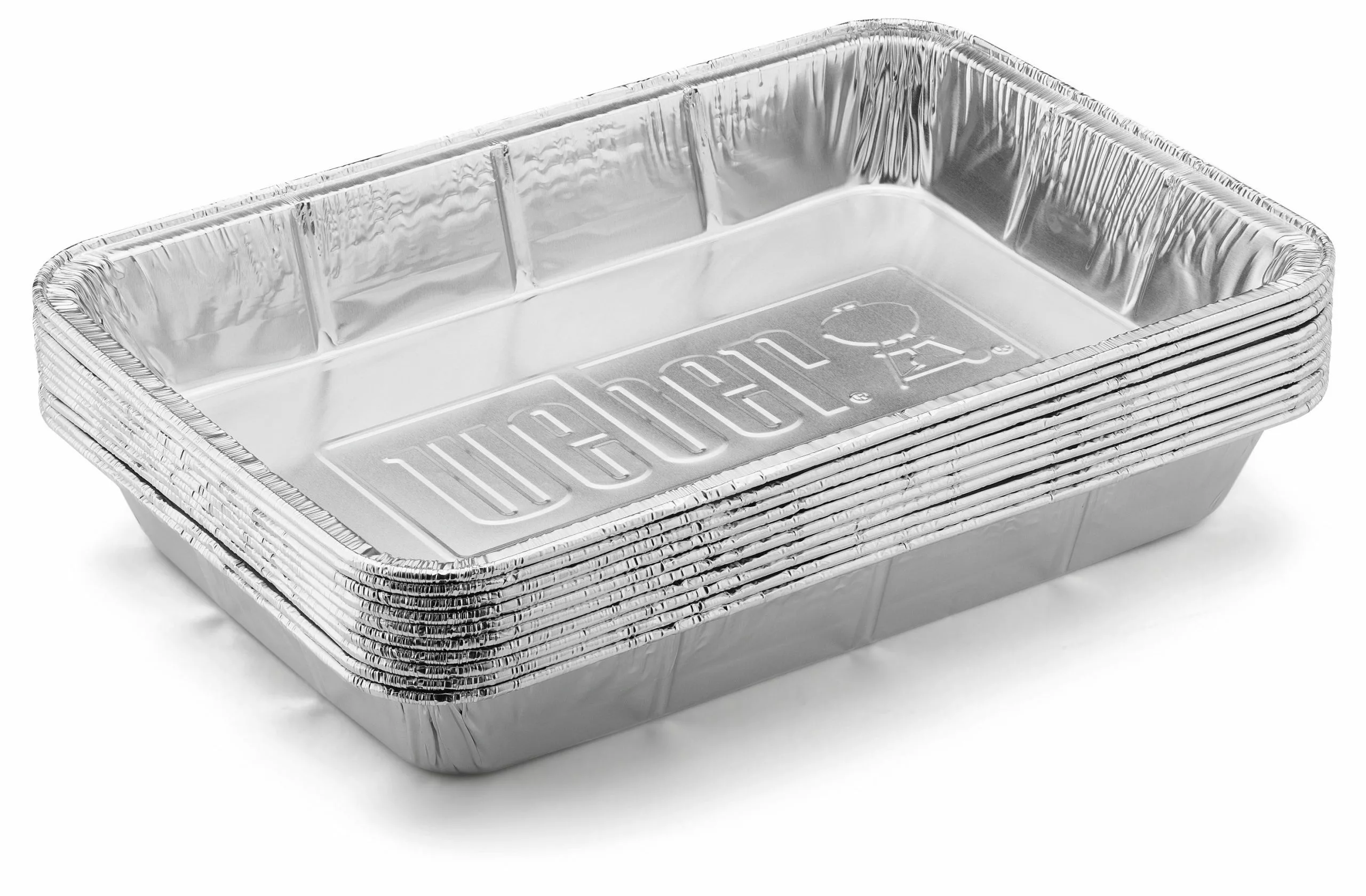 Weber Grilling Tools & Accessories 10-Pack 13.125-in L x 9.125-in W Disposable Aluminum Foil Grill Drip Pan 2 Weber Grilling Tools & Accessories 10-Pack 13.125-in L x 9.125-in W Disposable Aluminum Foil Grill Drip Pan - Image 2