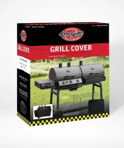 Char-Griller Grilling Tools & Accessories Duo Grill Cover 62-in W x 50-in H Black Gas Grill Cover -Mmaster Outlet Shop 43086840