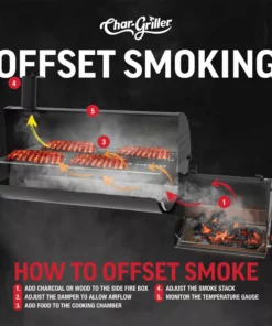 Char-Griller Grills 2-in-1 250-sq in Black Portable Charcoal Grill -Mmaster Outlet Shop 43243449 scaled