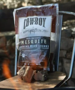 Cowboy Charcoal Grilling Fuels Cowboy Mesquite Wood Chunks, 600 cu in -Mmaster Outlet Shop 43410335