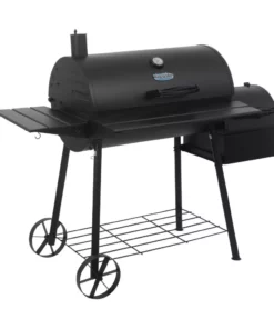King-Griller Grills Smokin' Ace 30-in W Black Barrel Charcoal Grill -Mmaster Outlet Shop 43457010
